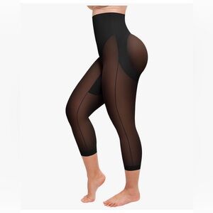 SHAPELLX Black Shapewear High-Waisted Leggings NWT XL